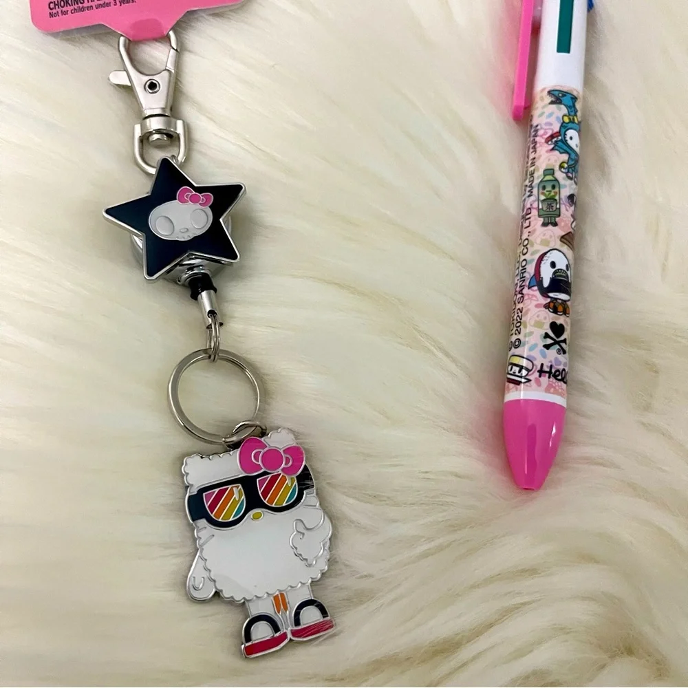 Tokidoki x Hello Kitty Oishii Adventure Die Cut Charm Reel & Pen - Picture 6 of 7